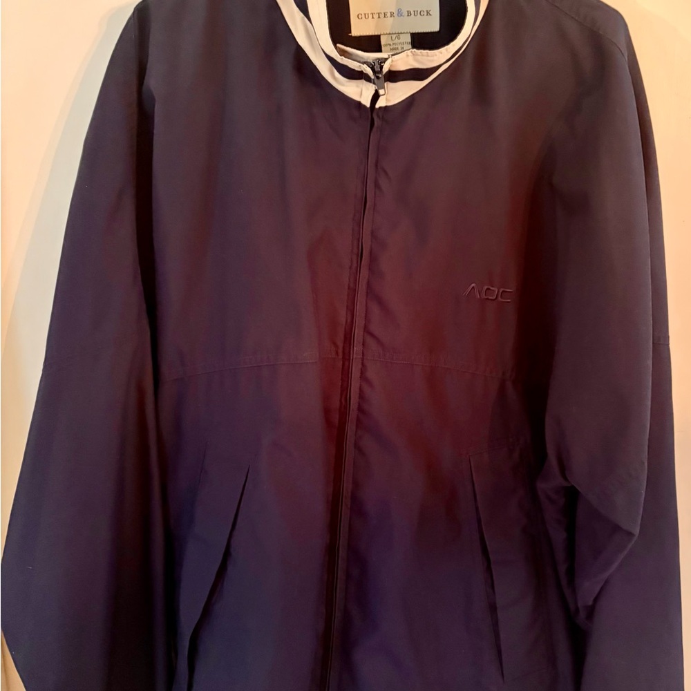 Cutter & Buck Men's Dark Navy Lightweight Zip Jacket